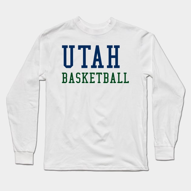 Utah Jazz Long Sleeve T-Shirt by teakatir